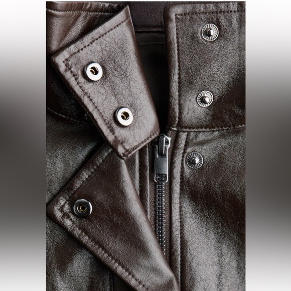 New H&M High-Collar Coated Jacket - Picture 6 of 6